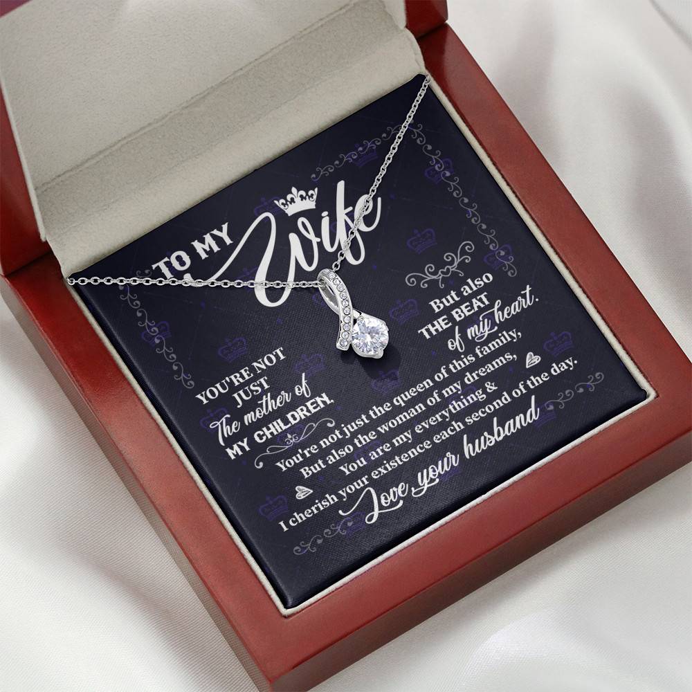To My Wife You're Not Just the Mother of My Children Alluring Pendant Necklace