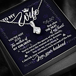 To My Wife You're Not Just the Mother of My Children Alluring Pendant Necklace