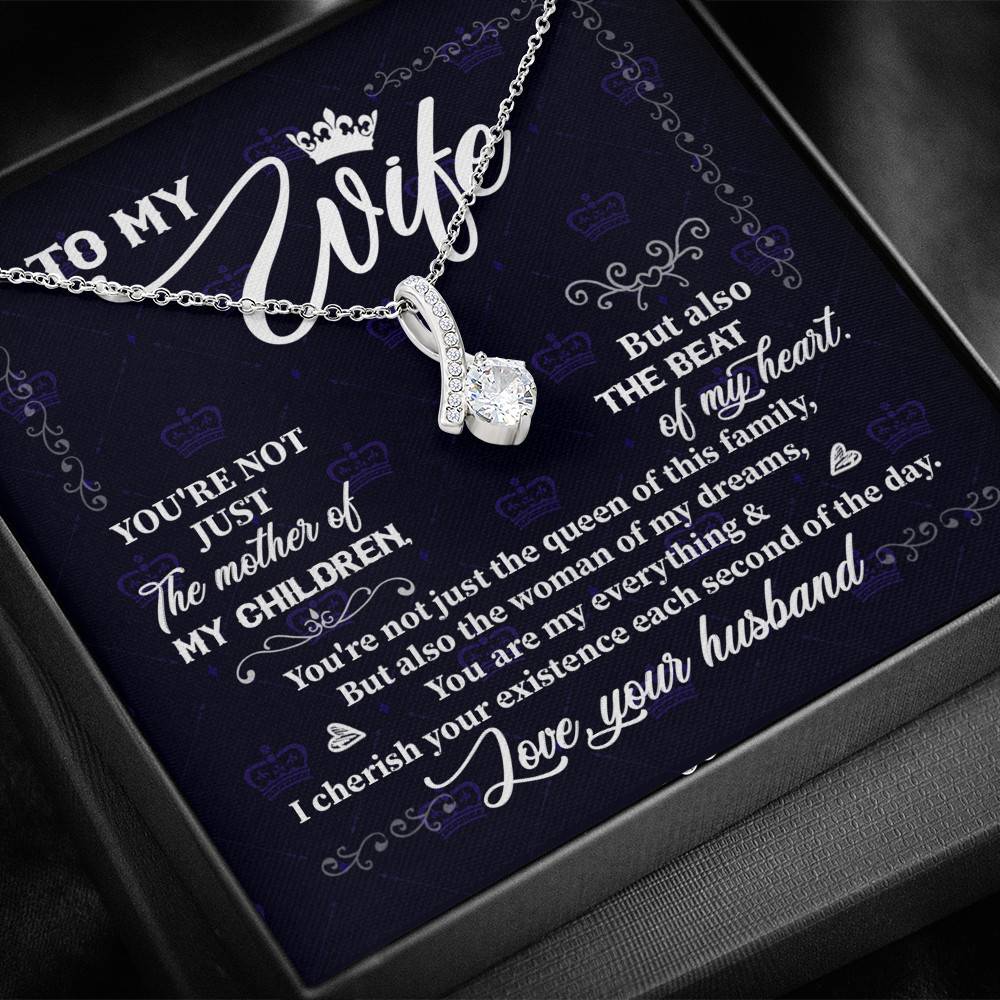 To My Wife You're Not Just the Mother of My Children Alluring Pendant Necklace
