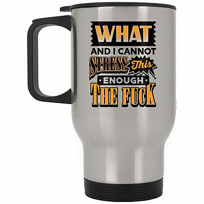 14 oz. Silver Travel Mug