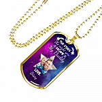 Personalized Photo The Stars The Night You Became My Daddy Dog Tag Pendant Necklace