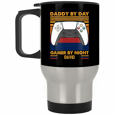 14 oz. Silver Travel Mug