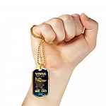 Personalized Yoda Best Dad Love You We Do Baby Yoda Dad Gifts Dog Tag Pendant Necklace