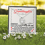 To My Granddaughter Someday When the Pages of My Life End Keep Me in Your Heart Forever Love Pendant Necklace