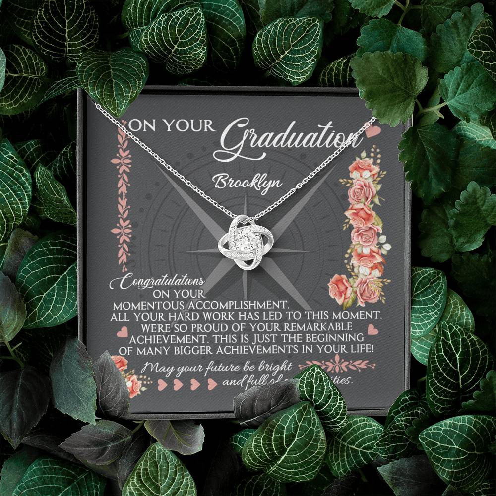 Personalized May Your Future Be Bright And Full Of Opportunities Love Knot Necklace - Graduation 2021 Gift Personalized May Your Future Be Bright And Full Of Opportunities Love Knot Necklace - Graduation 2021 Gift