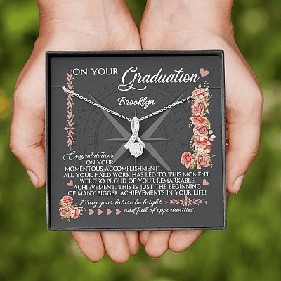 Personalized May Your Future Be Bright And Full Of Opportunities Alluring Beauty Necklace