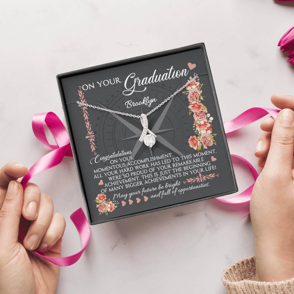 Personalized May Your Future Be Bright And Full Of Opportunities Alluring Beauty Necklace