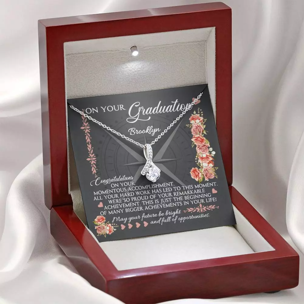 Personalized May Your Future Be Bright And Full Of Opportunities Alluring Beauty Necklace
