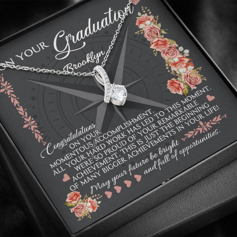 Personalized May Your Future Be Bright And Full Of Opportunities Alluring Beauty Necklace