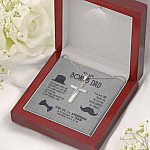 To My Bonus Dad Artisan Crafted Cross Necklace - Step Dad Cross Necklace - Bonus Dad Father's Day Gift To My Bonus Dad Artisan Crafted Cross Necklace - Step Dad Cross Necklace - Bonus Dad Father's Day Gift