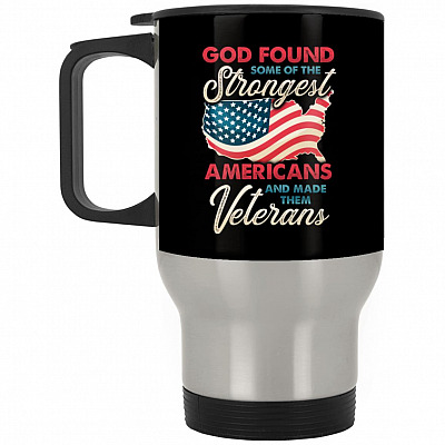 14 oz. Silver Travel Mug