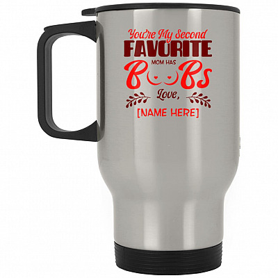 14 oz. Silver Travel Mug
