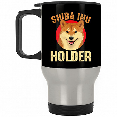 14 oz. Silver Travel Mug