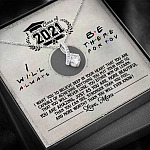 Class Of 2021 i Will Be There For You Alluring Beauty Pendant Necklace - Graduation Gift For Her