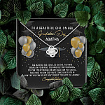 Personalized She Believed She Could So She Did Love Knot Necklace - Graduation Gift Necklace Personalized She Believed She Could So She Did Love Knot Necklace - Graduation Gift Necklace