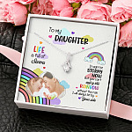 Custom Photo To My Daughter Necklace Ill Always Be by Your Side Alluring Beauty Necklace