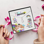 Custom Photo To My Daughter Necklace Ill Always Be by Your Side Alluring Beauty Necklace