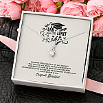 Congratulations Graduation And Now The Limit Is The Sky Graduated Alluring Pendant Necklace