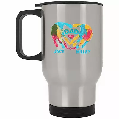 14 oz. Silver Travel Mug