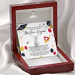 Masters Graduation Never Underestimate a Woman with Masters Degree Alluring Beauty Necklace