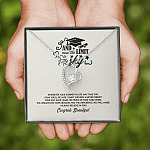 Congratulations Graduation And Now The Limit Is The Sky Graduated Forever Love Heart Necklace