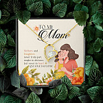 Mothers And Daughters Never Part Maybe In Distance But Never In Heart Forever Love Heart Pendant Necklace