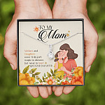 Mothers And Daughters Never Truly Part Maybe In Distance But Never In Heart Alluring Beauty Pendant Necklace