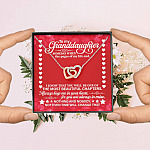 To My Granddaughter Someday When the Pages of My Life End Interlocking Hearts Necklace