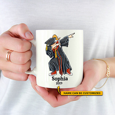 Personalized Dabbing Graduation Senior Class Coffee Mug - Beer Stein - Water Bottle - Color Changing Mug