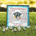 Congratulations Wherever The Journey In Life May Take You Forever Love Heart Necklace - Graduation Gift