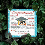 Congratulations Wherever The Journey In Life May Take You Interlocking Hearts Necklace - Graduation Gift