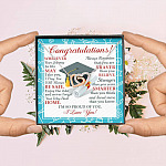 Congratulations Wherever The Journey In Life May Take You Interlocking Hearts Necklace - Graduation Gift
