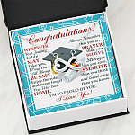 Congratulations Wherever The Journey In Life May Take You Infinity Heart Necklace - Graduation Gift