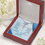 To My Man When You Wear This Cross Always Remember I Love You For All That You Are Artisan Crafted Cross Necklace