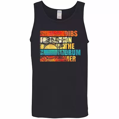 drum, Black, Unisex Tank Top