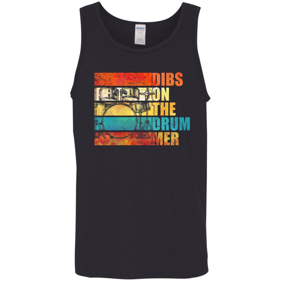 drum, Black, Unisex Tank Top