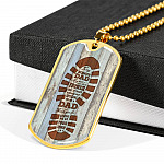 To My Bonus Dad Any Man Can Be A Father But It Takes Someone Special To Be A Dad Dog Tag Necklace