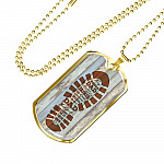 To My Bonus Dad Any Man Can Be A Father But It Takes Someone Special To Be A Dad Dog Tag Necklace