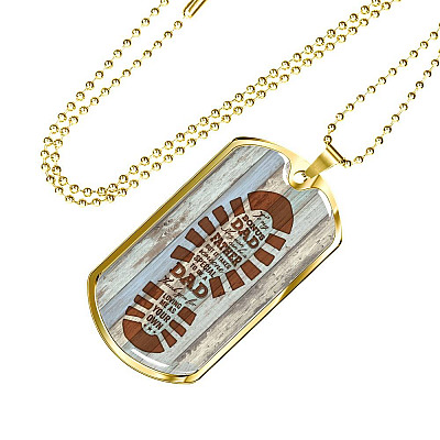 To My Bonus Dad Any Man Can Be A Father But It Takes Someone Special To Be A Dad Dog Tag Necklace