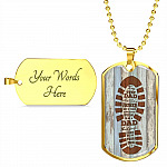 To My Step Dad Any Man Can Be A Father But It Takes Someone Special To Be A Dad Dog Tag Necklace