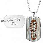 To My Step Dad Any Man Can Be A Father But It Takes Someone Special To Be A Dad Dog Tag Necklace