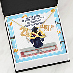 Personalized Graduation Let Your Dreams Be Bigger Than Your Fears Infinity Heart Pendant Necklace