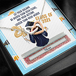 Personalized Graduation Let Your Dreams Be Bigger Than Your Fears Interlocking Heart Pendant Necklace