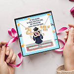 Personalized Graduation Let Your Dreams Be Bigger Than Your Fears Interlocking Heart Pendant Necklace