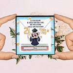 Personalized Graduation Let Your Dreams Be Bigger Than Your Fears Interlocking Heart Pendant Necklace