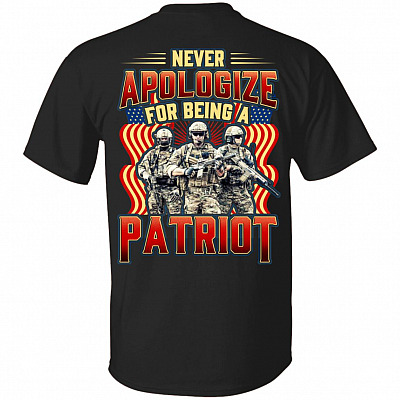 Never Apologize, Black, Unisex T-Shirt