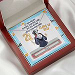 Personalized Graduation Let Your Dreams Be Bigger Than Your Fears Alluring Beauty Necklace