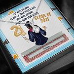Personalized Graduation Let Your Dreams Be Bigger Than Your Fears Alluring Beauty Necklace
