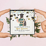 Graduation Gift Go Confidently in the Direction of Your Dreams Interlocking Heart Pendant Necklace