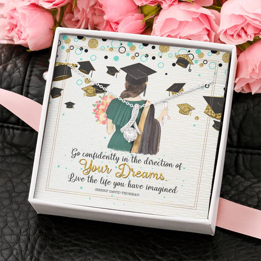 Graduation Gift Go Confidently in the Direction of Your Dreams Alluring Beauty Necklace